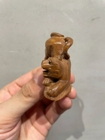 Carved Wooden Tiger Netsuke – source photograph 2