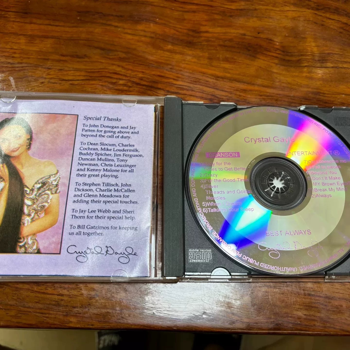Crystal Gayle – Best Always Early US CD Pressing