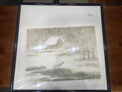 Ke Liang – Winter Water Town – Print — front view