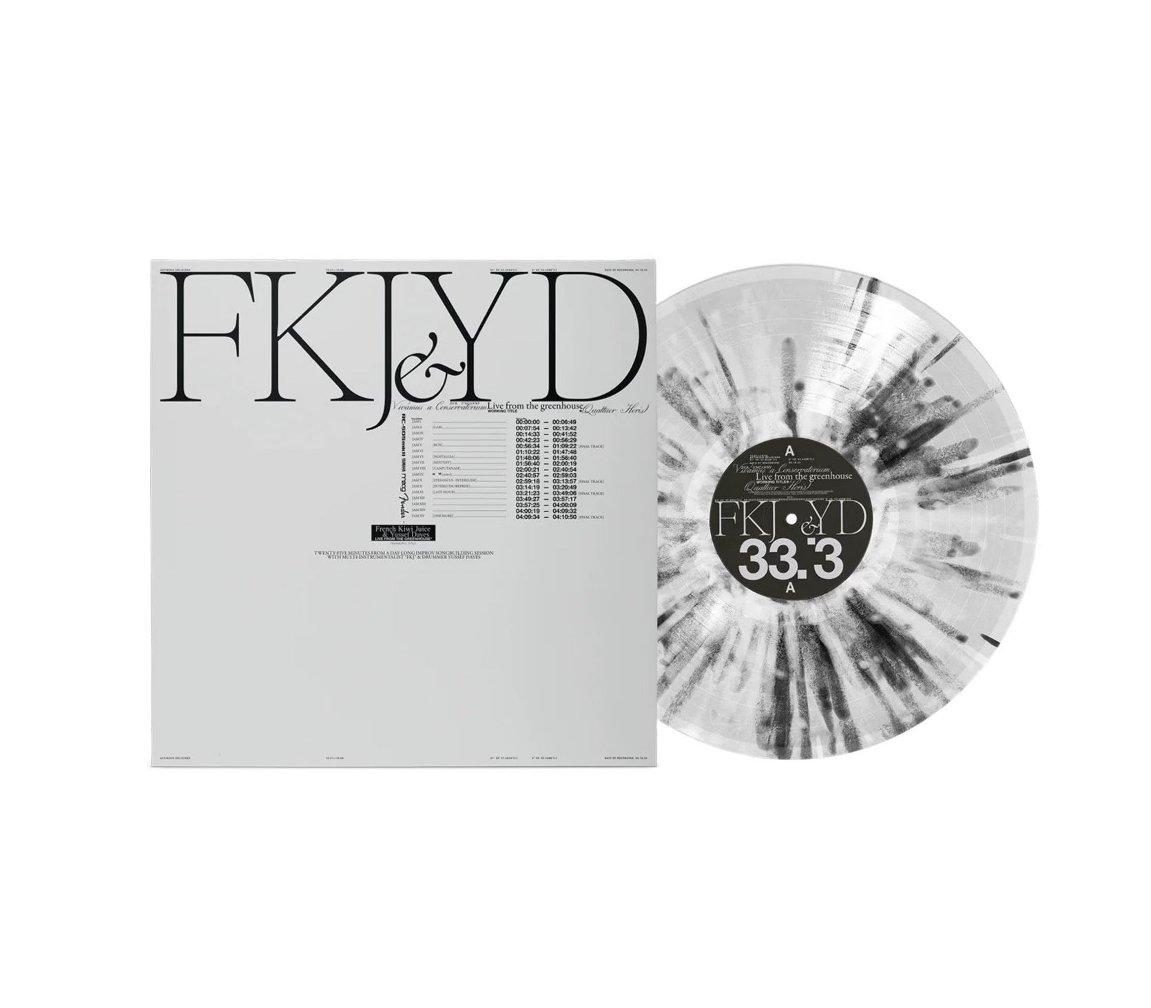 FKJ & Yussef Dayes - Live From The Greenhouse Korea Limited Clear Splatter Vinyl
