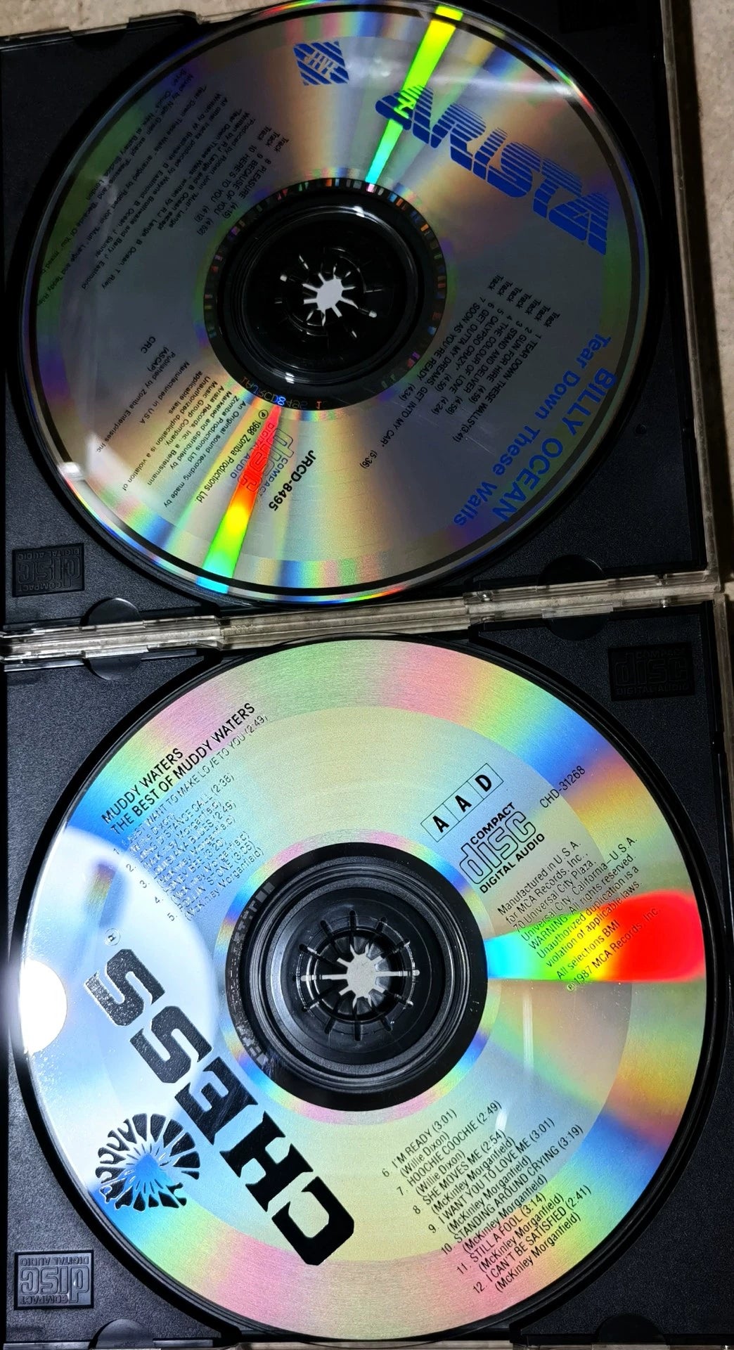 Muddy Waters / Billy Ocean – The Best of Muddy Waters + Tear Down These Walls – US 2CD Bundle