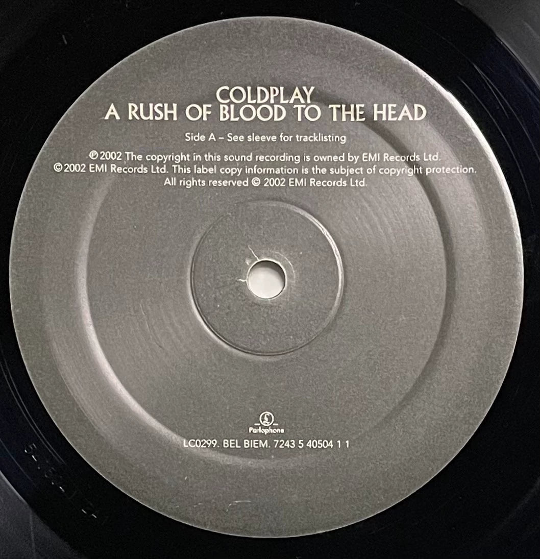 Coldplay – A Rush of Blood to the Head 2002 European First-Press Vinyl LP — product detail 4