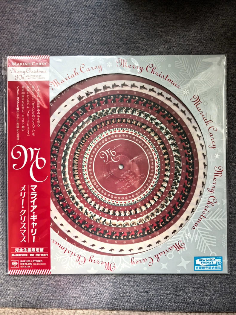 Mariah Carey – Merry Christmas – 30th Anniversary Zoetrope Vinyl LP – actual product photo 1