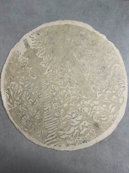 Circular Black-and-White Woodcut – 1982 — product detail 7