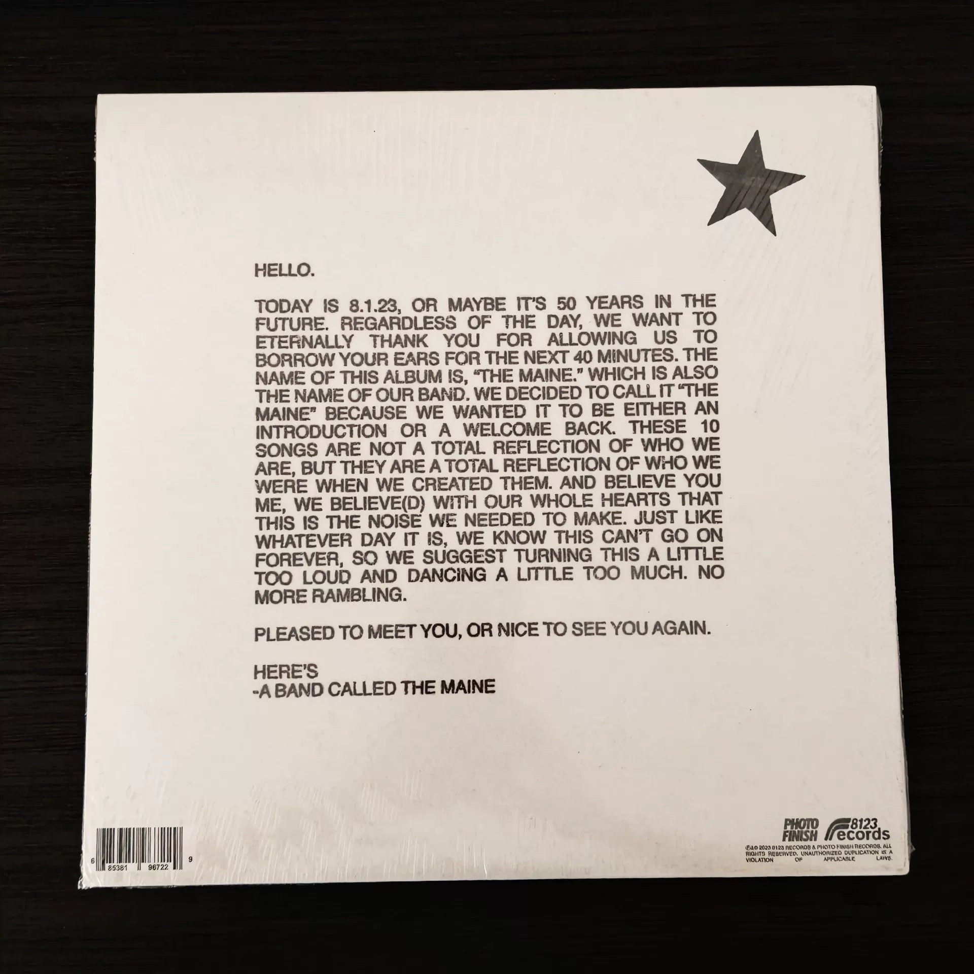 The Maine – The Maine Limited Yellow Vinyl LP
