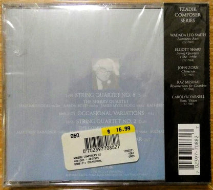 Milton Babbitt – Occasional Variations – Tzadik CD (Sealed)