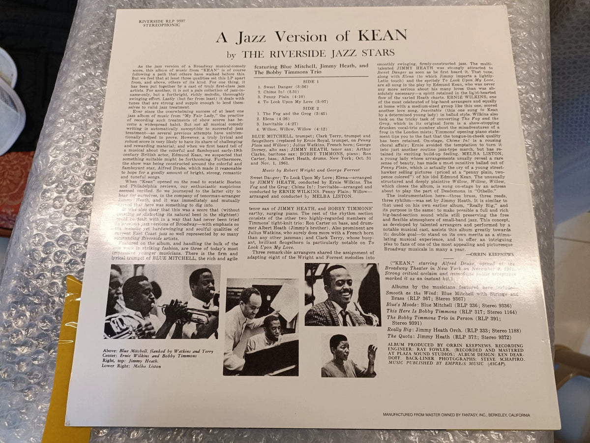Various Artists – A Jazz Version of Kean, RLP-9397 (LP) 3