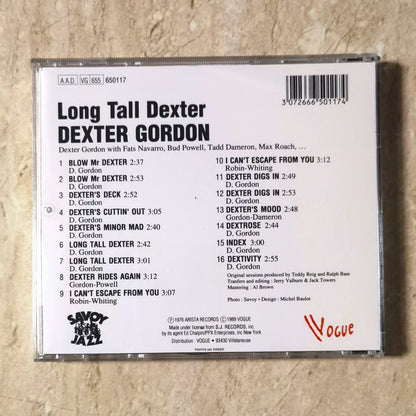 Dexter Gordon – Long Tall Dexter – French CD