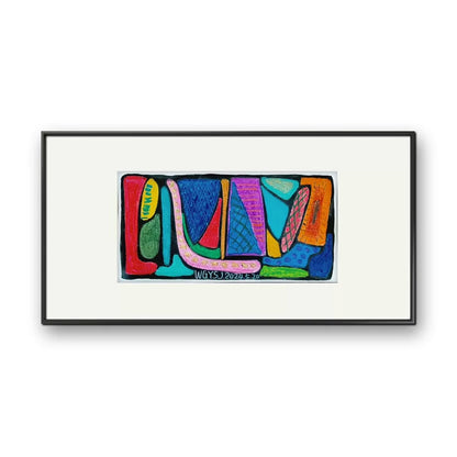Colourful Abstract Paintings – Eight Individual Works – 20 × 45 cm