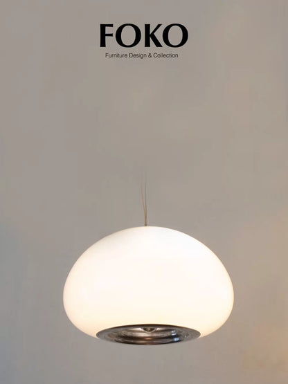 Flos Black & White Pendant Lamp by Castiglioni – 1965 Vintage — original seller image 2