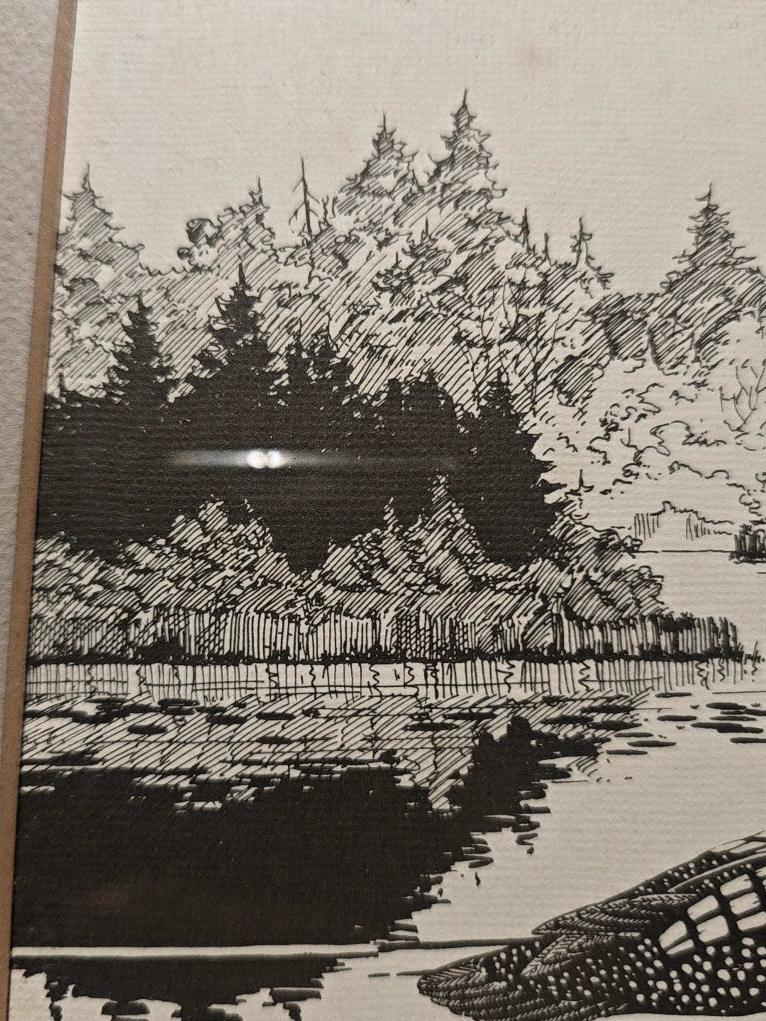 Terry Radeke – Loon – Framed Print 719/900 – detail 8