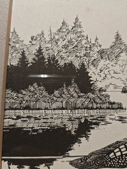 Terry Radeke – Loon – Framed Print 719/900 – detail 8