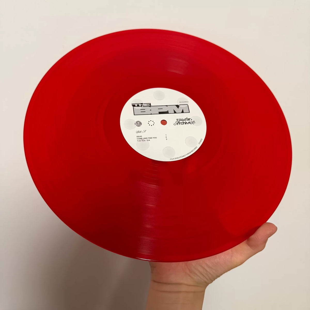 Sudan Archives – The BPM – Signed Red Vinyl – actual item photograph 2