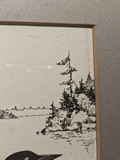 Terry Radeke – Loon – Framed Print 719/900 – detail 9