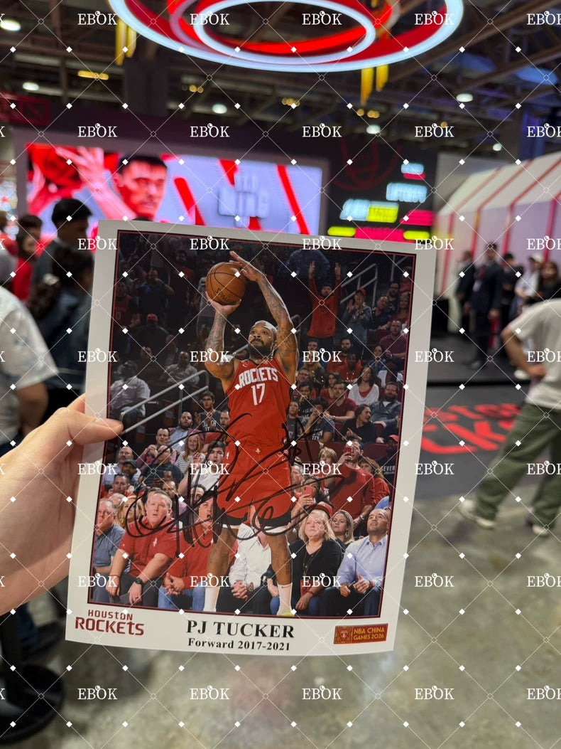 P. J. Tucker – 2026 NBA China Games Signed Poster