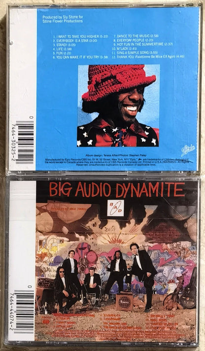 Sly & the Family Stone / Big Audio Dynamite – Greatest Hits + Tighten Up Vol. 88 – US 2CD Bundle