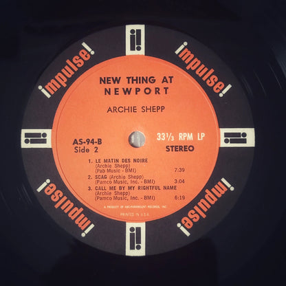John Coltrane / Archie Shepp – New Thing at Newport US First-Press Vinyl LP