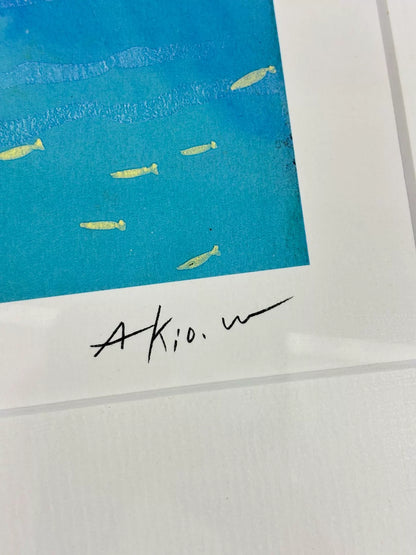 Akio Watanabe – Cats and Reflections – Framed Print 479/800 – detail 4