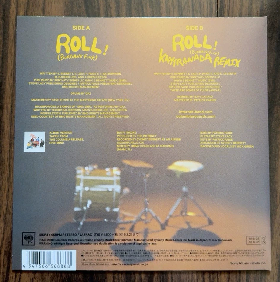 The Internet – Roll (Burbank Funk), Japanese Vinyl Single (7") – photo 2