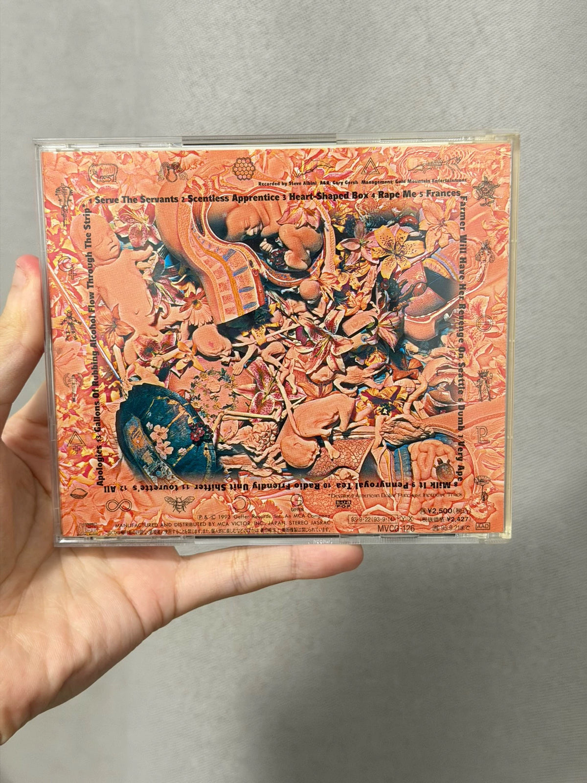 Nirvana – In Utero – Japanese CD with Lyric Insert – actual item photograph 8
