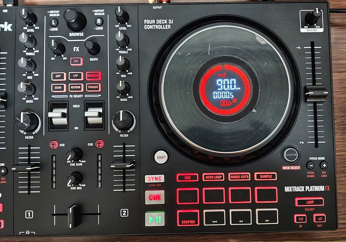 Numark Mixtrack Platinum FX – DJ Controller with Carry Bag – actual item photograph 6