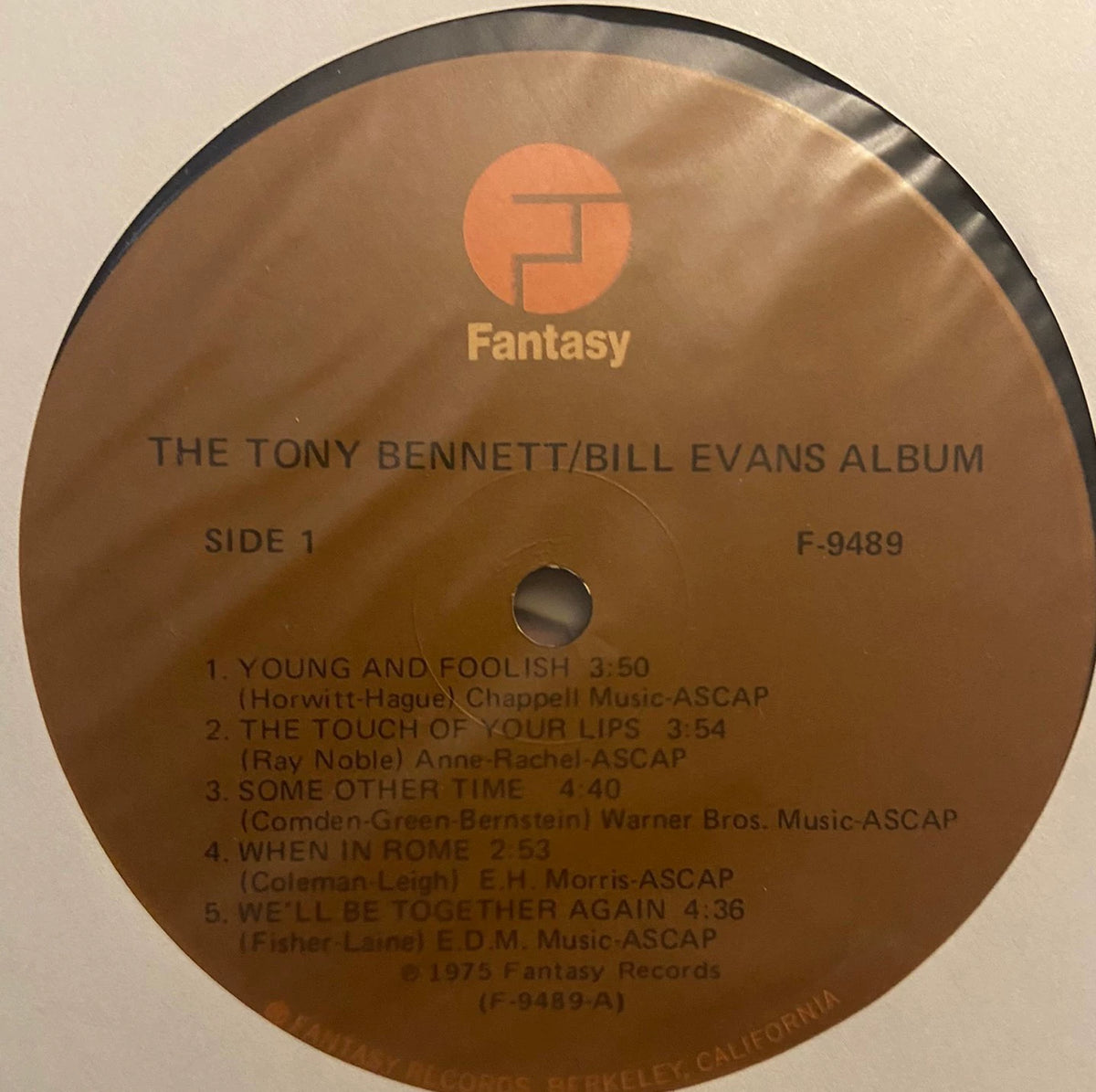Tony Bennett & Bill Evans – The Tony Bennett / Bill Evans Album – 1975 US LP – actual item photograph 3