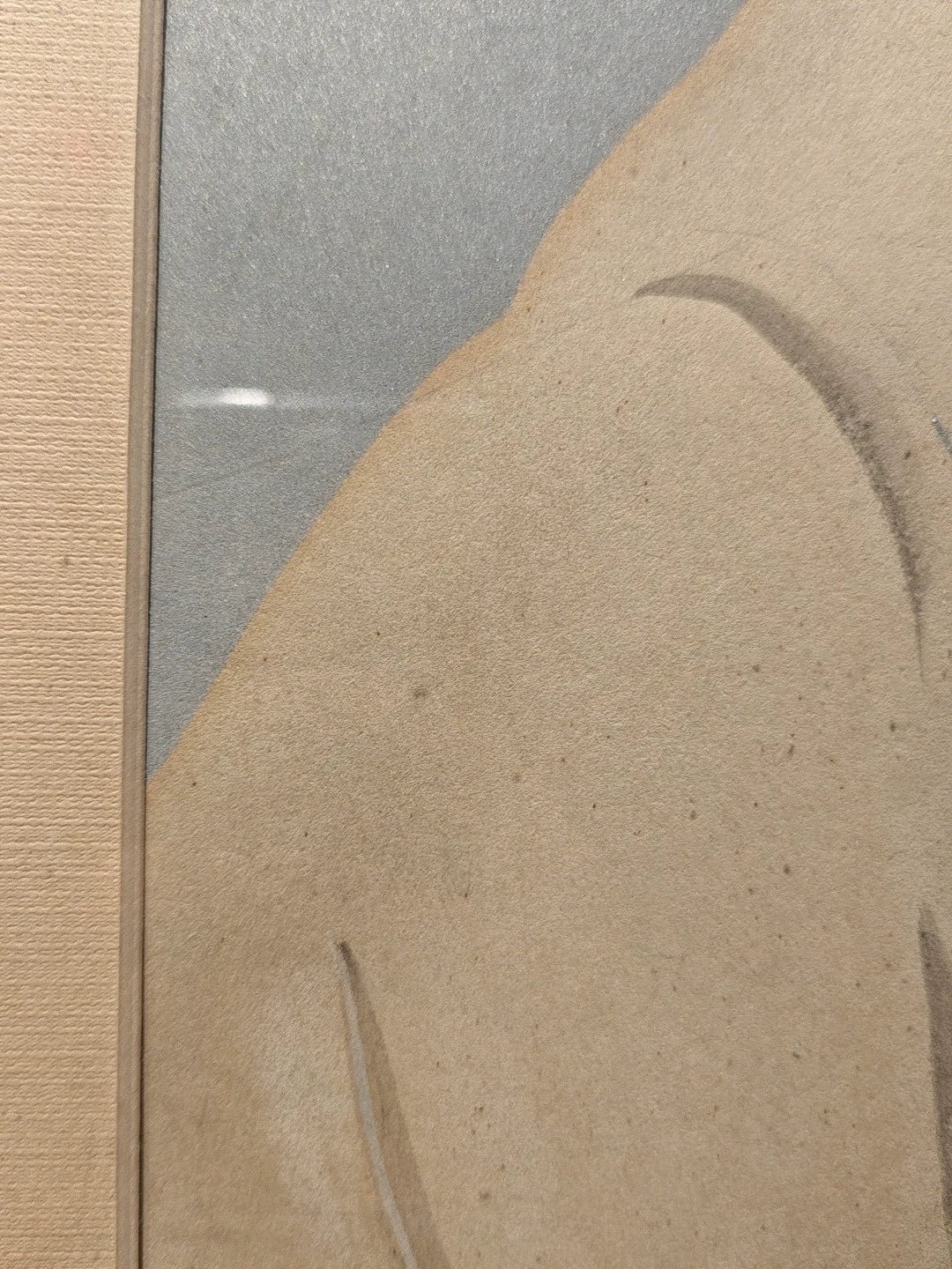 Abstract Female Figure – Framed Print with Signature and Seal