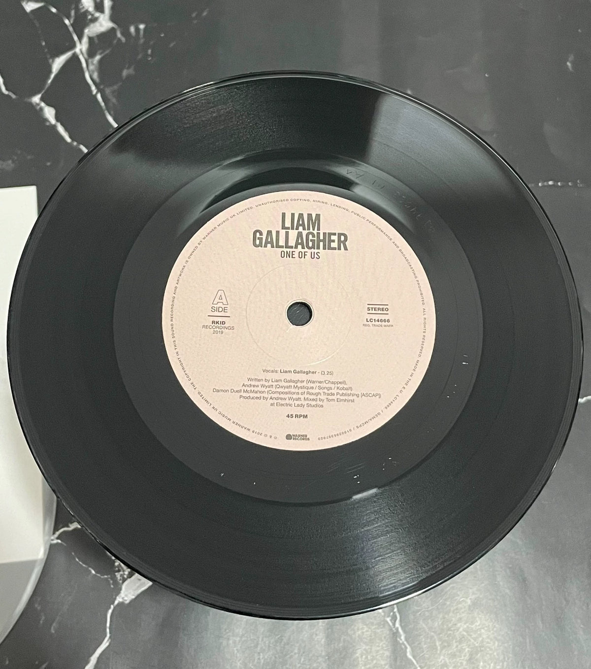 Liam Gallagher – One Of Us; actual item detail
