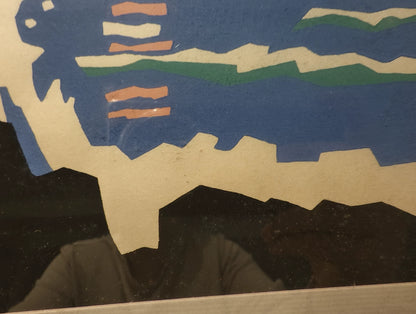 Saburo Miyata – Coastal Sunset – Framed Japanese Print – detail 5