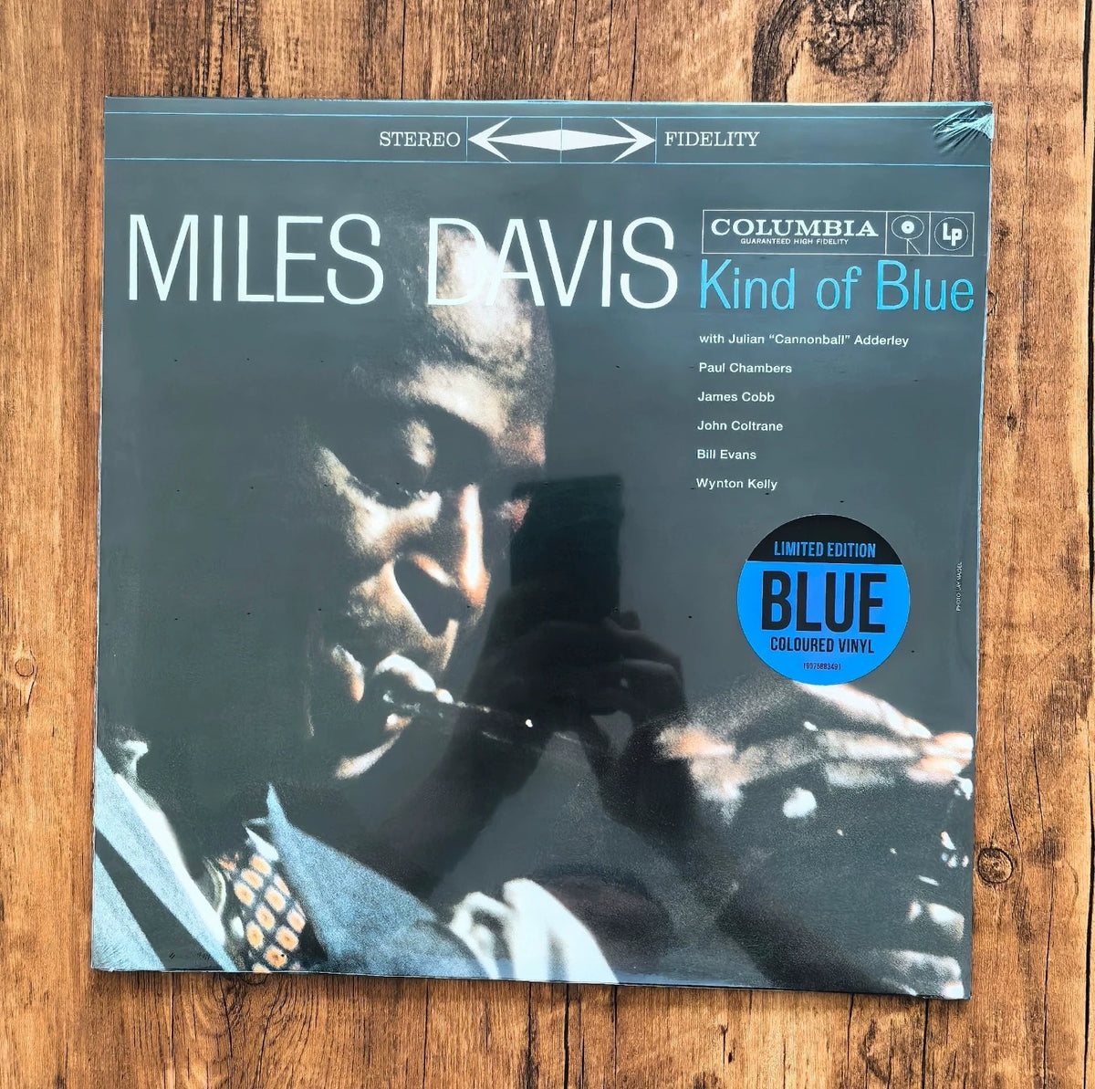 Miles Davis – Kind of Blue – Blue Vinyl LP – actual item photograph 1