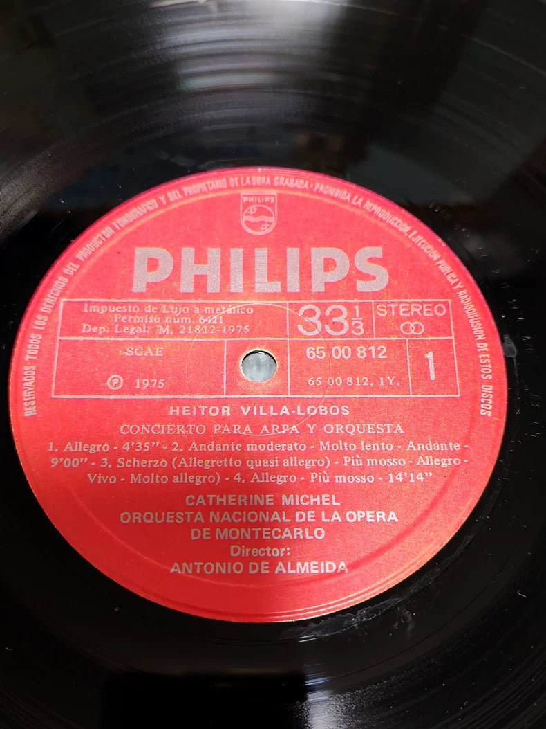 Catherine Michel – Harp Concertos – Dutch Philips Vinyl LP