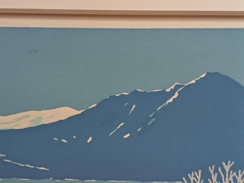 Takeo Honma – Mountain and Lake – Signed Artist’s Proof Screenprint