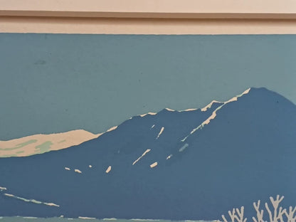 Takeo Honma – Mountain and Lake – Signed Artist’s Proof Screenprint