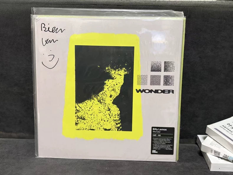 Billy Lemos – Wonder – VMP Yellow/Black Vinyl, Signed Shrinkwrap (LP)