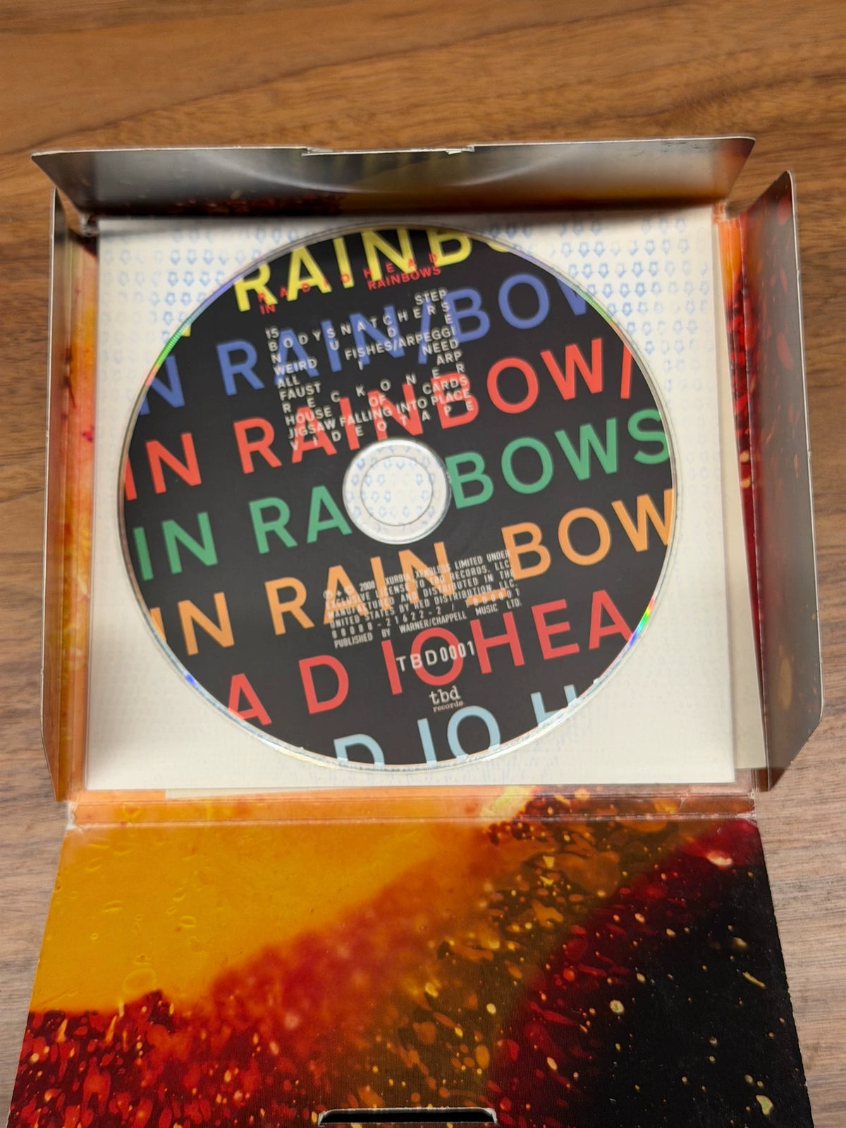 Radiohead – In Rainbows, US CD in Card Sleeve – actual item photograph 3