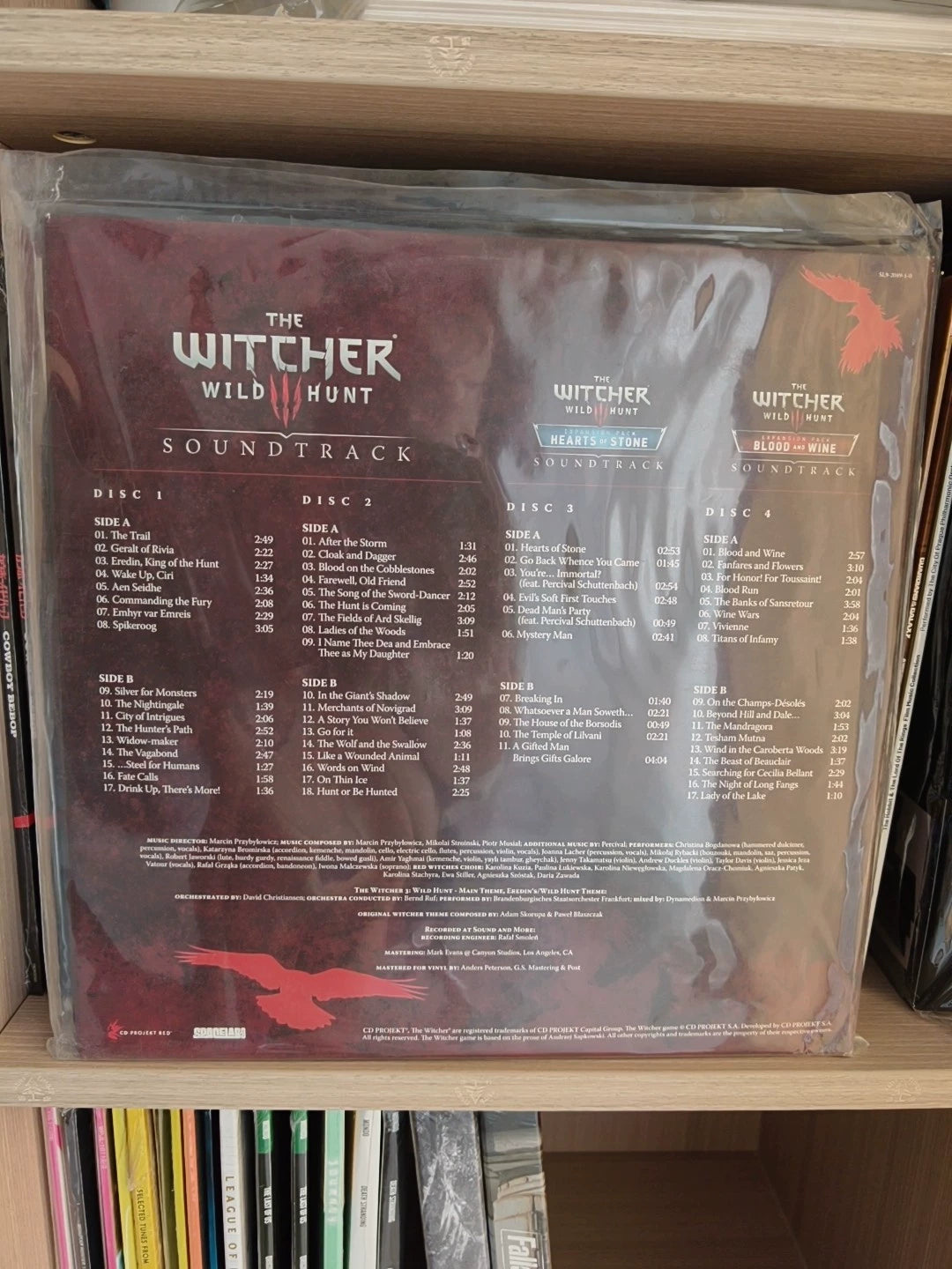 Marcin Przybyłowicz & Mikolai Stroinski – The Witcher 3 Complete Soundtrack – 2019 Blue 4LP – actual item photograph 2