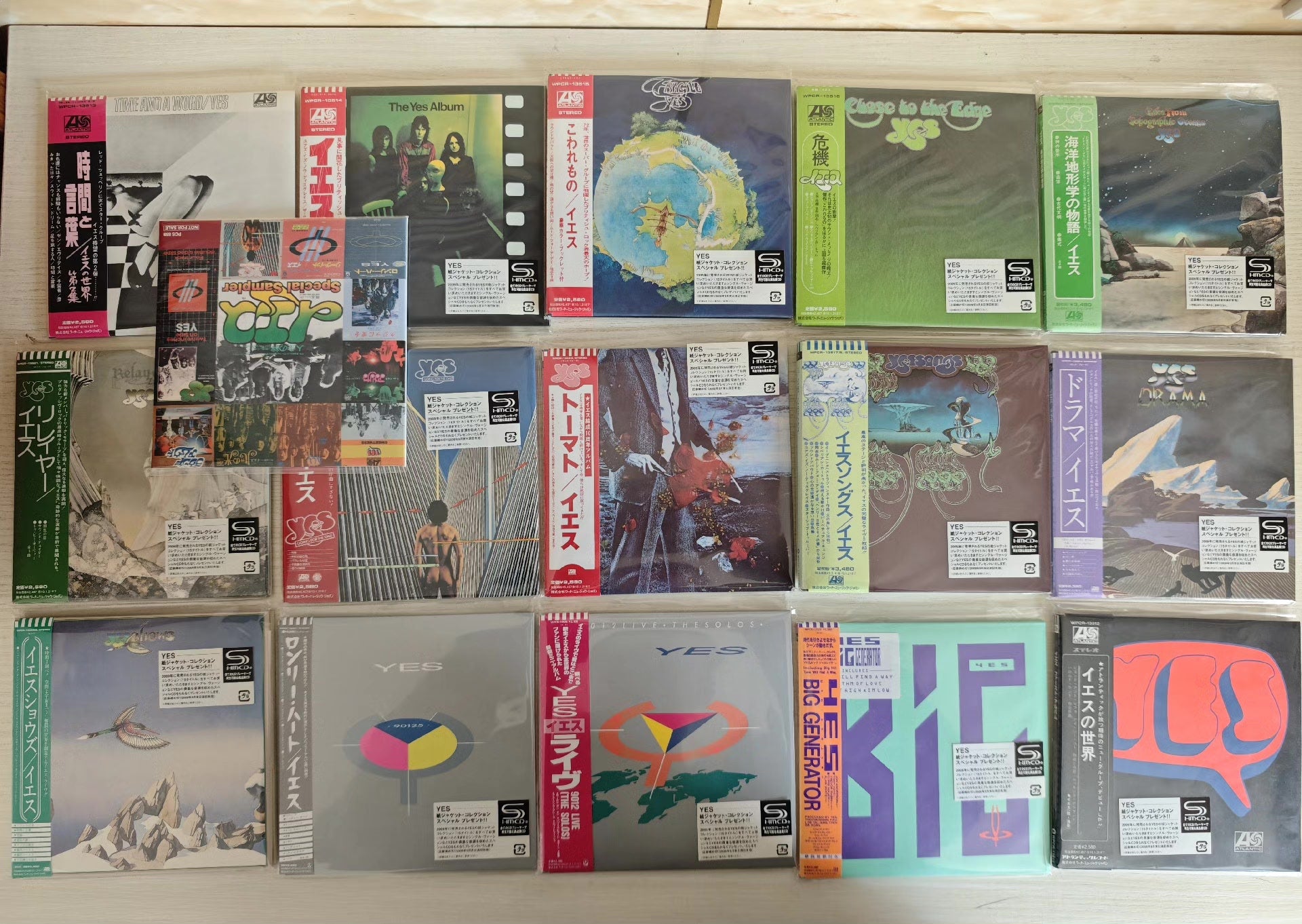 Yes – Japanese SHM-CD 15-Album Collection + Promo CD