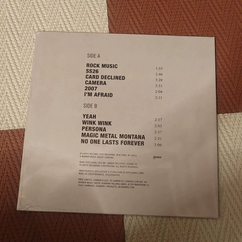 Charli XCX – Music, Fashion, Film Yorkshire Smoke Vinyl LP