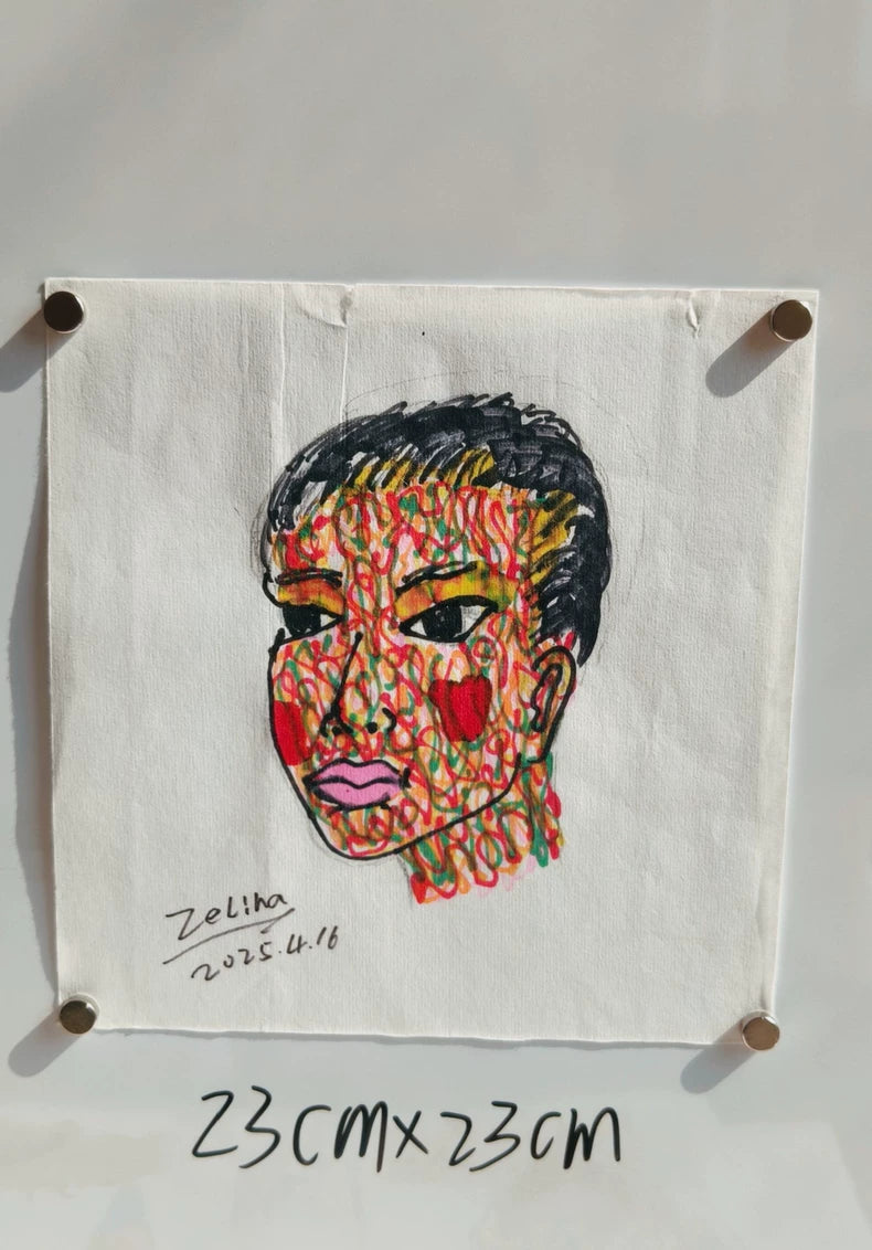Zeliha Original African Portrait Drawing – Choice of 9 – Artwork 2