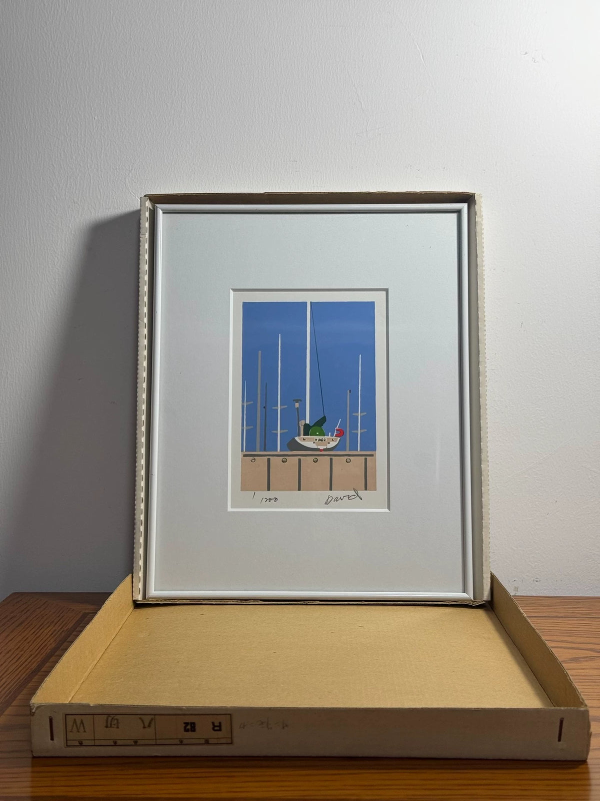 David Costa – Harbor Sailboats – Framed Print 1/200 – detail 4