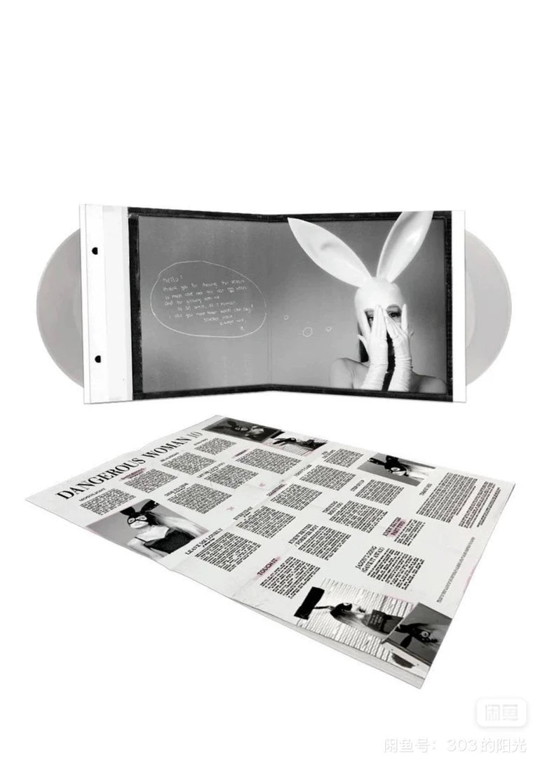 Ariana Grande – Dangerous Woman – 10th Anniversary White/Clear Color Vinyl LP – actual product photo 7