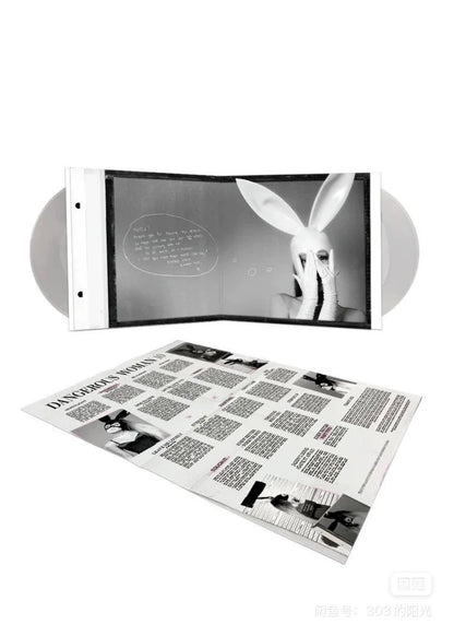 Ariana Grande – Dangerous Woman – 10th Anniversary White/Clear Color Vinyl LP – actual product photo 7