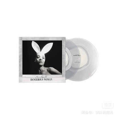 Ariana Grande – Dangerous Woman – 10th Anniversary White/Clear Color Vinyl LP – actual product photo 8