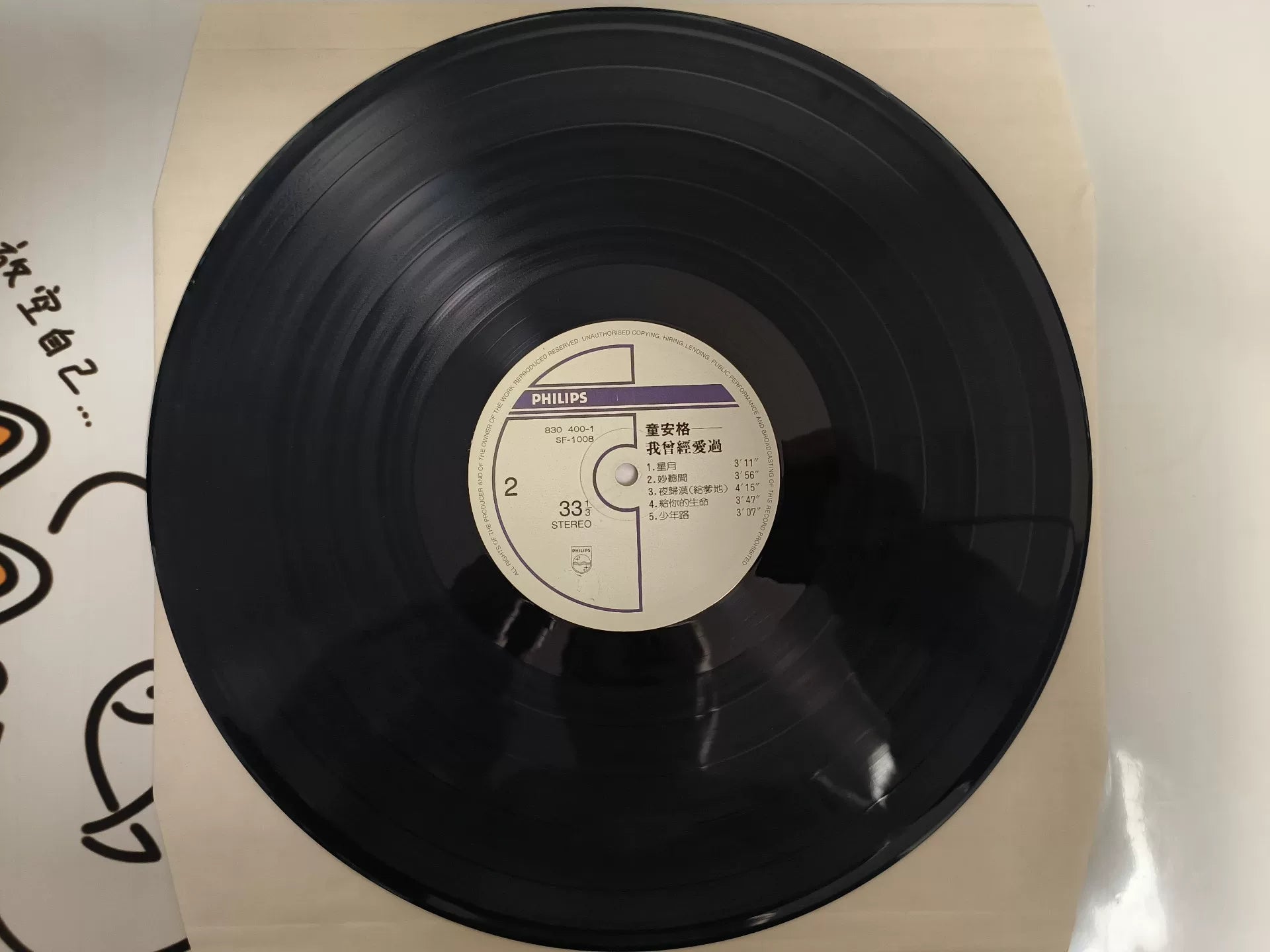 童安格 – 我曾經愛過 Taiwan Radio-Promo Vinyl