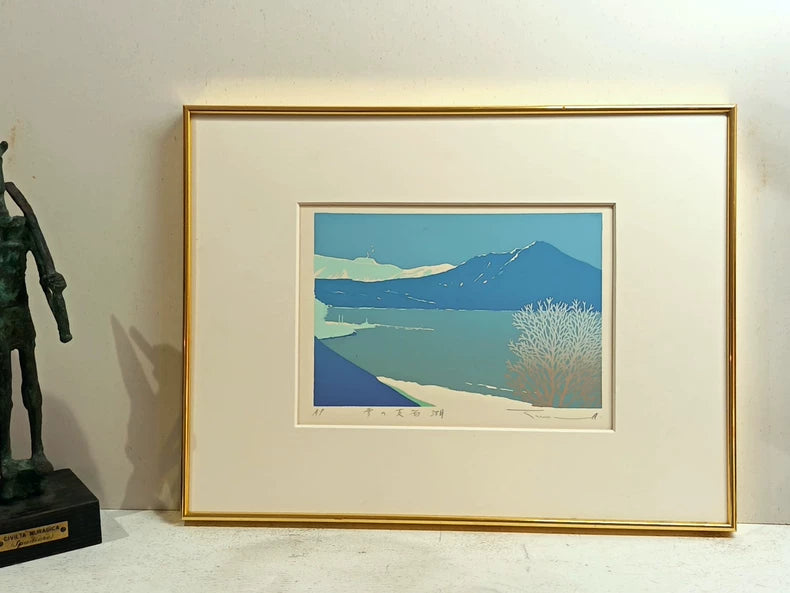 Takeo Honma – Mountain and Lake – Signed Artist’s Proof Screenprint