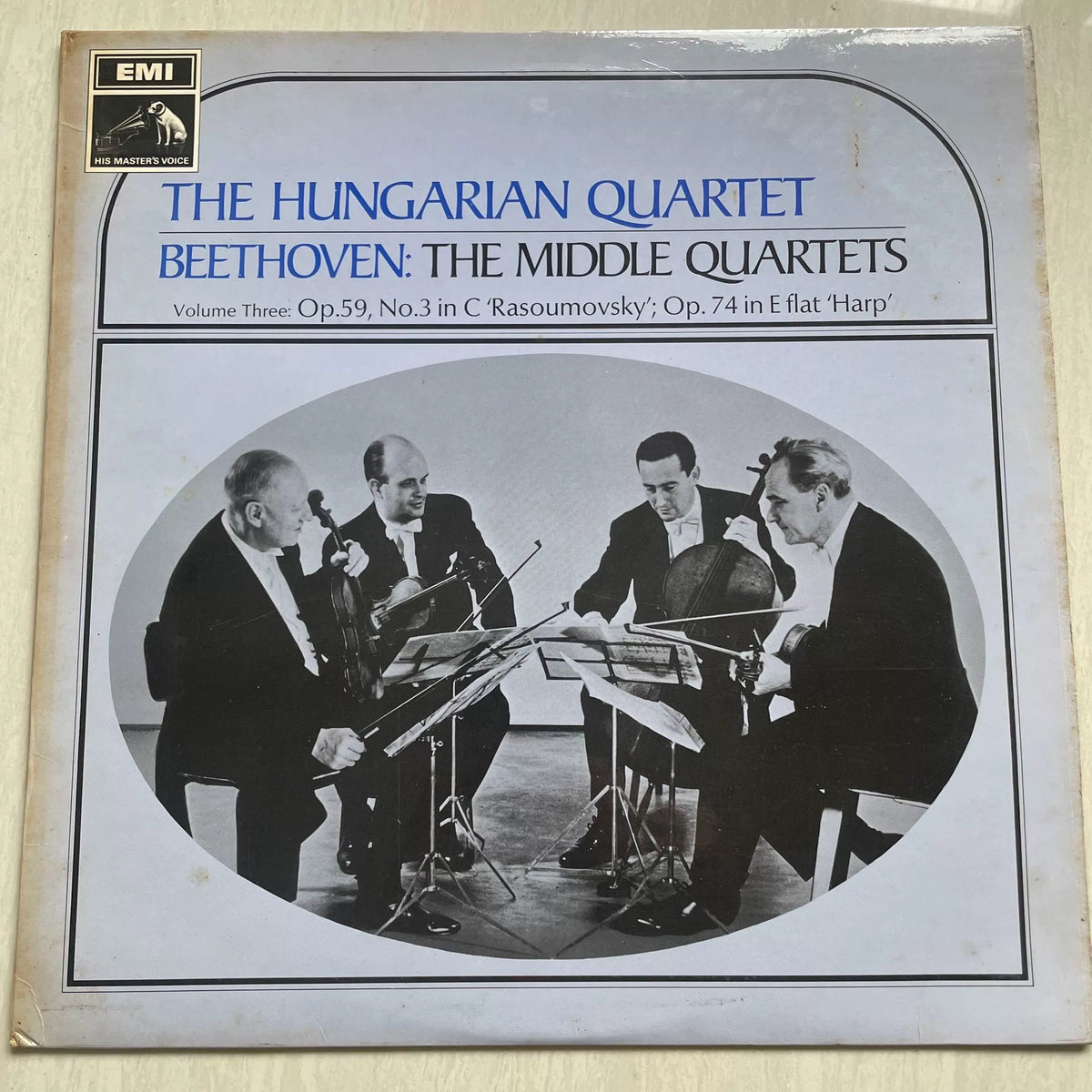 The Hungarian Quartet – Beethoven: The Middle Quartets Vol. 3 – UK LP