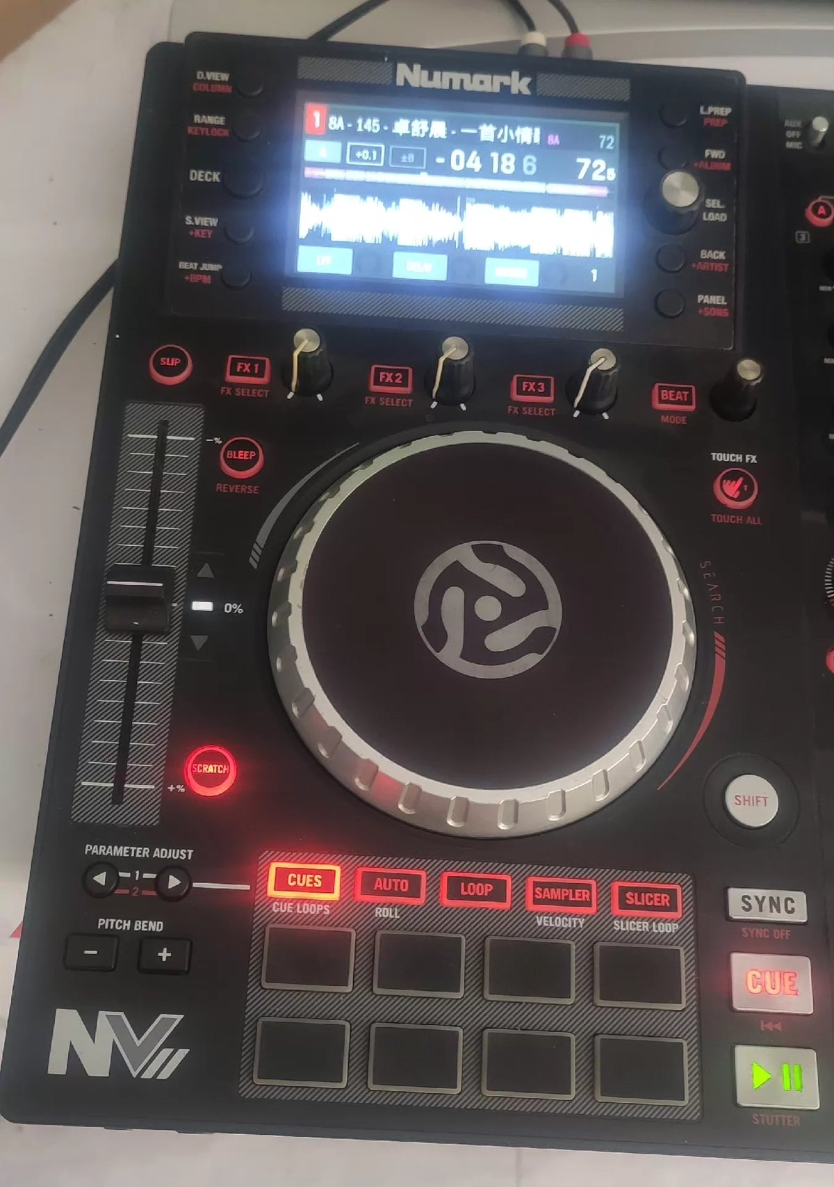 Numark NV II – Controller with Power Adapter and USB Cable – actual item photograph 3