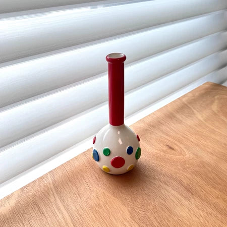 Japanese Polka-Dot Art Vase, 19 cm – photo 1