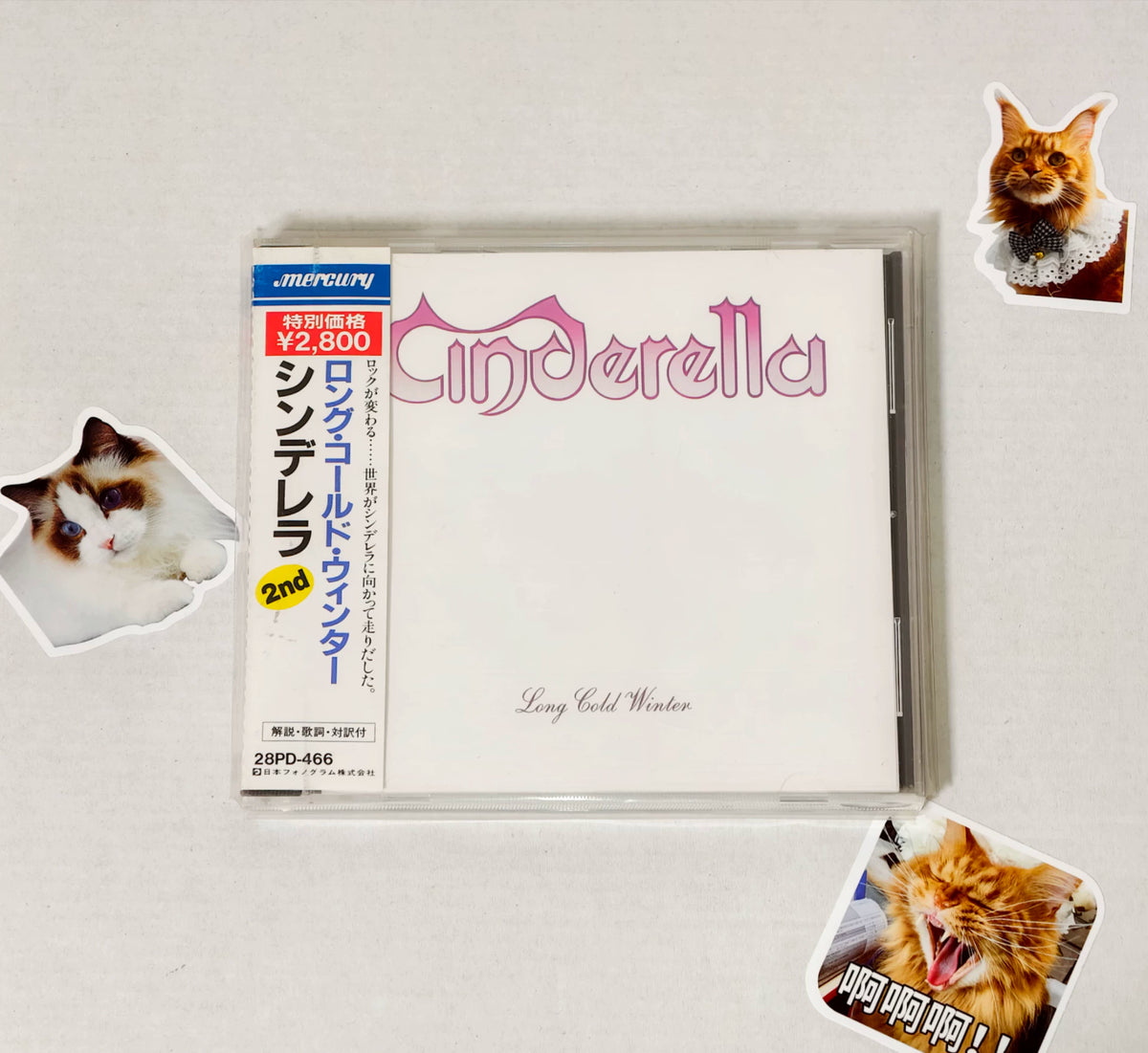 Cinderella – Long Cold Winter – Japanese Promo CD 28PD-466