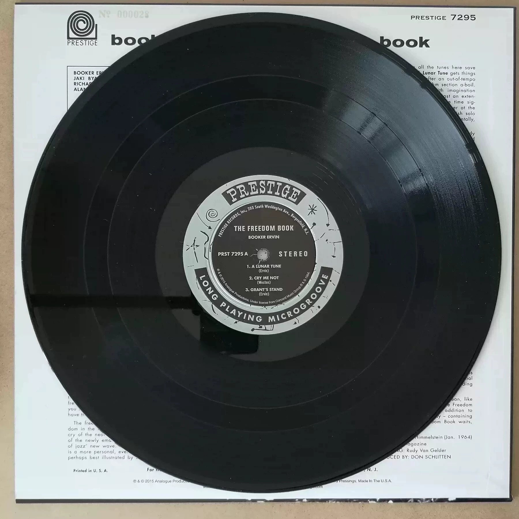 Booker Ervin – The Freedom Book Numbered Vinyl LP